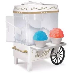 Nostalgia 160 Oz. Snow Cone Maker In White With Reusable Cones