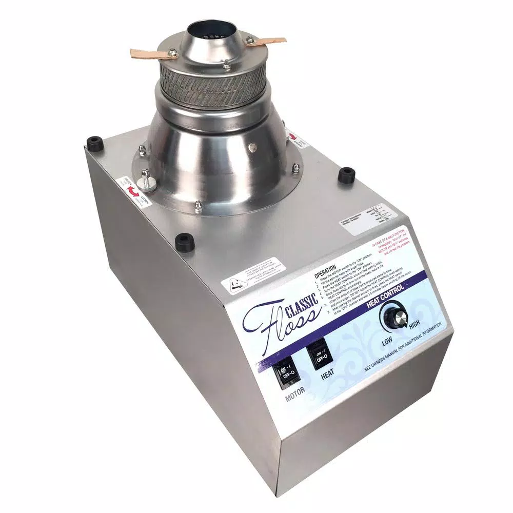 Paragon Classic White Stainless Steel Cotton Candy Machine - Image 3