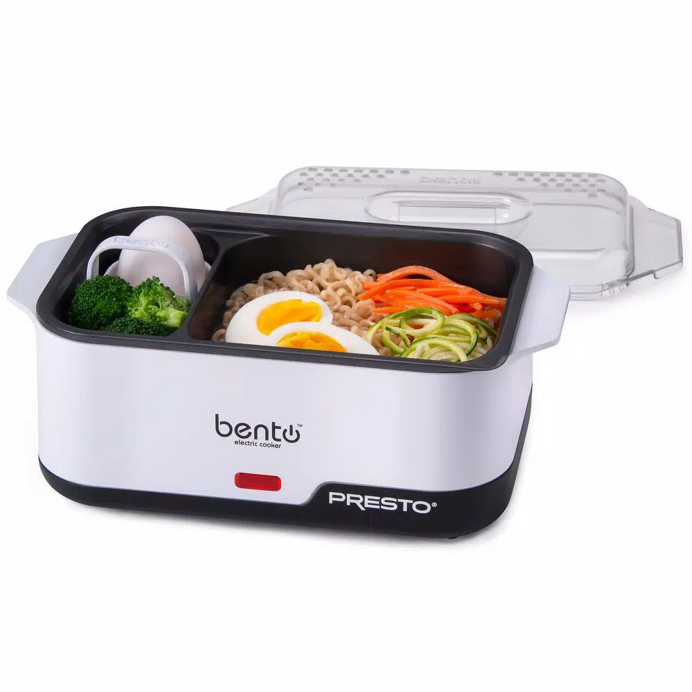 Presto Bento Box White 1.75 Cup Electric Steamer Ramen Noodle Cooker - Image 2