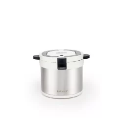 Tayama 7 Qt. Stainless Steel White Thermal Cooker/Slow Cooker