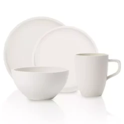 Villeroy & Boch Artesano 4-Piece Casual White Porcelain Dinnerware Set (Service For 1)