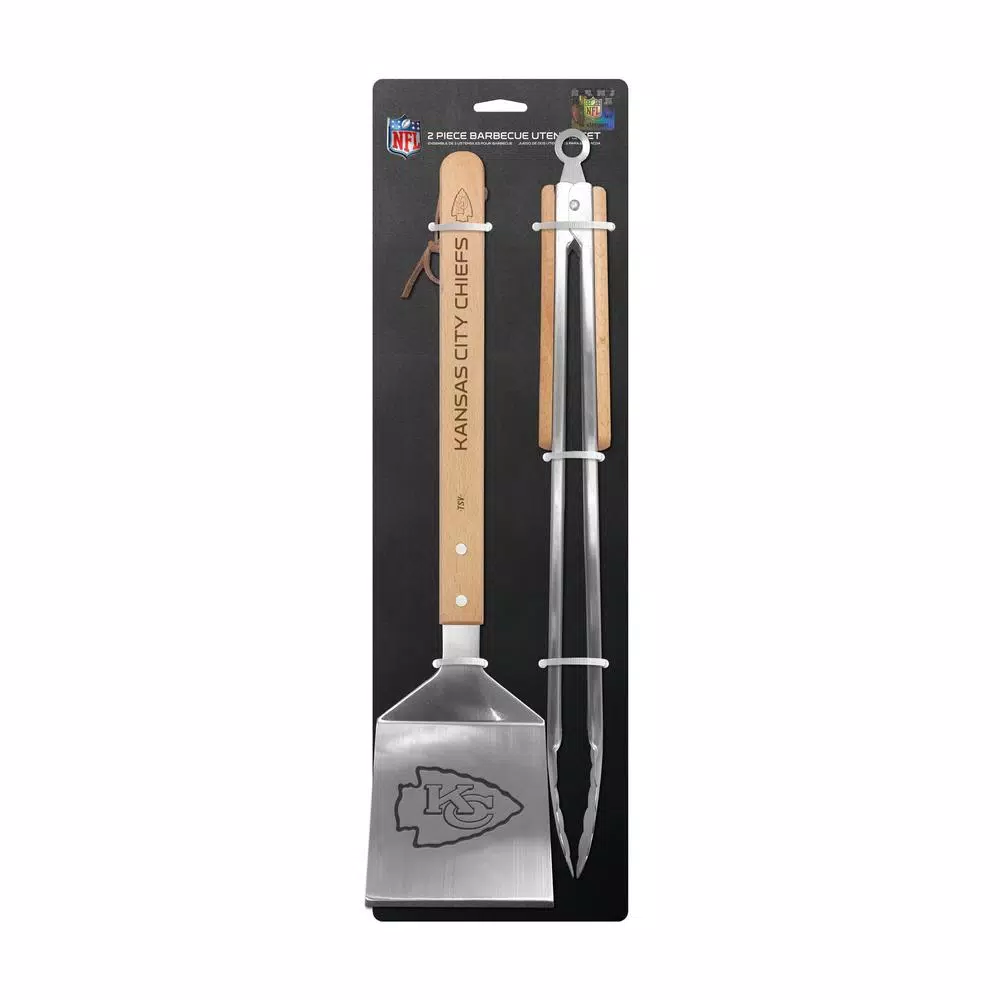 Sportsvault Kansas City Chiefs 2-Piece BBQ Utensil Set - Image 3
